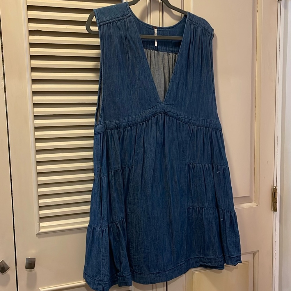 Free People Chambray Mini Dress